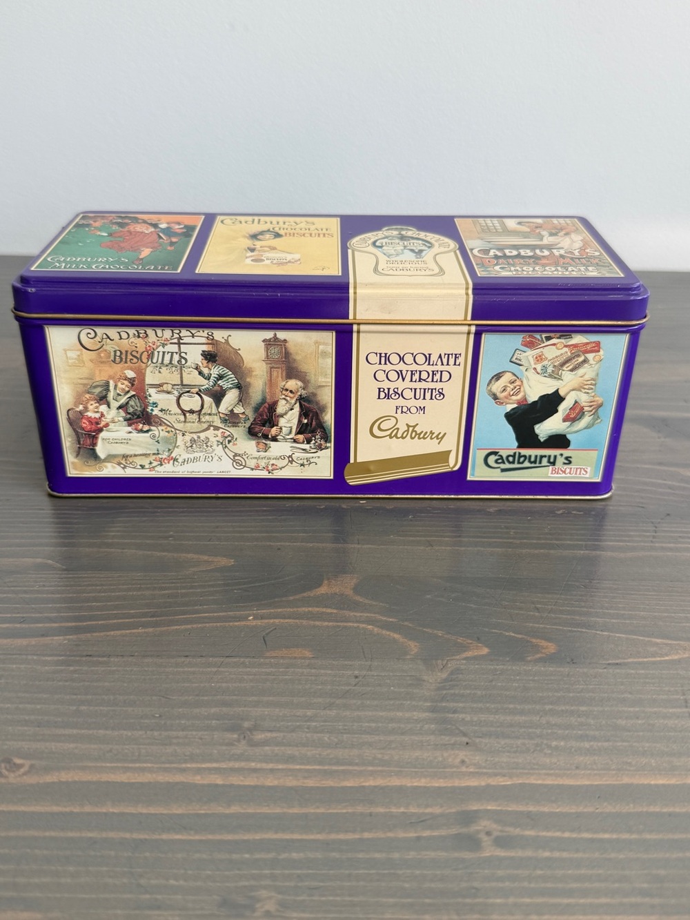 Vintage Cadbury chocolate finger biscuits tin